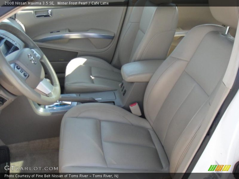 Winter Frost Pearl / Cafe Latte 2008 Nissan Maxima 3.5 SE