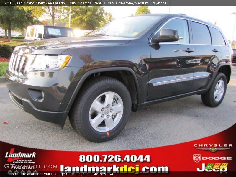 Dark Charcoal Pearl / Dark Graystone/Medium Graystone 2011 Jeep Grand Cherokee Laredo