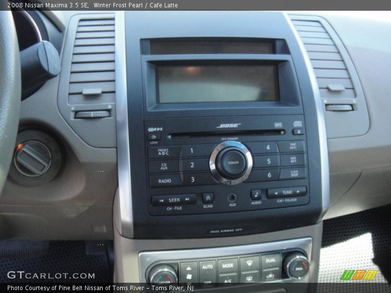 Winter Frost Pearl / Cafe Latte 2008 Nissan Maxima 3.5 SE