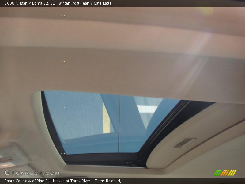 Winter Frost Pearl / Cafe Latte 2008 Nissan Maxima 3.5 SE