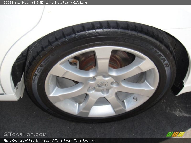 Winter Frost Pearl / Cafe Latte 2008 Nissan Maxima 3.5 SE
