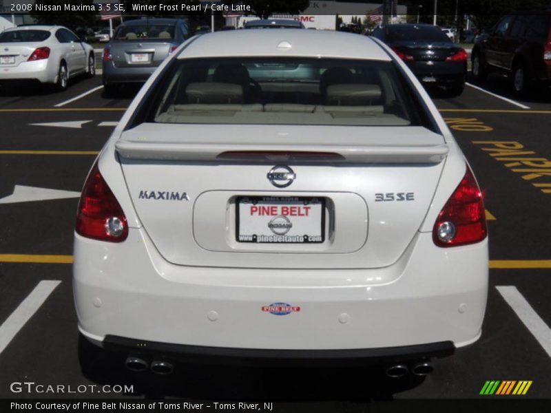 Winter Frost Pearl / Cafe Latte 2008 Nissan Maxima 3.5 SE