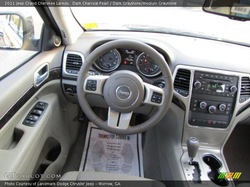 Dark Charcoal Pearl / Dark Graystone/Medium Graystone 2011 Jeep Grand Cherokee Laredo
