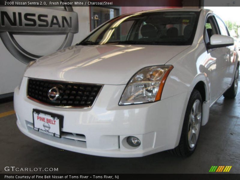 Fresh Powder White / Charcoal/Steel 2008 Nissan Sentra 2.0