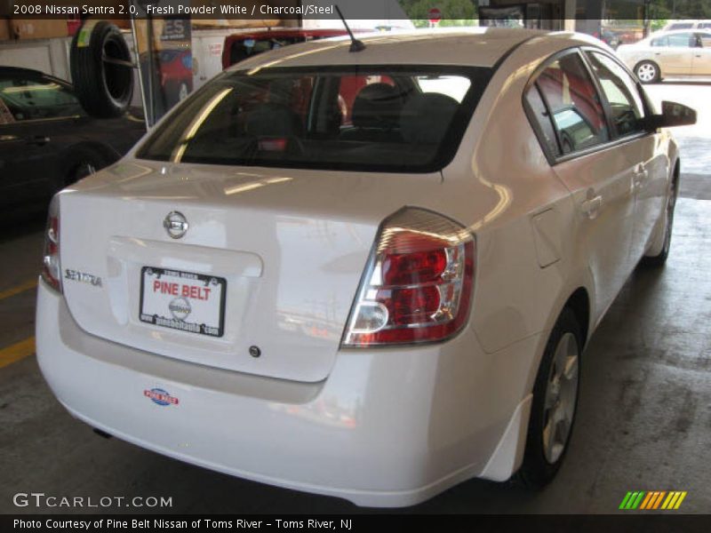Fresh Powder White / Charcoal/Steel 2008 Nissan Sentra 2.0