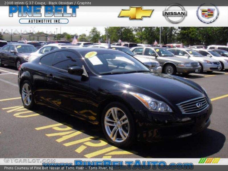 Black Obsidian / Graphite 2008 Infiniti G 37 Coupe