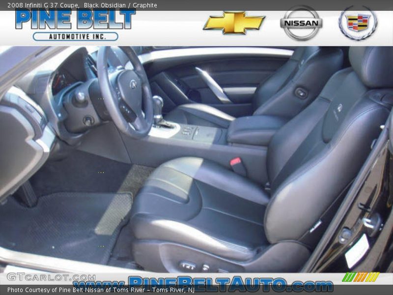 Black Obsidian / Graphite 2008 Infiniti G 37 Coupe