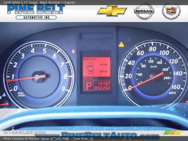 Black Obsidian / Graphite 2008 Infiniti G 37 Coupe