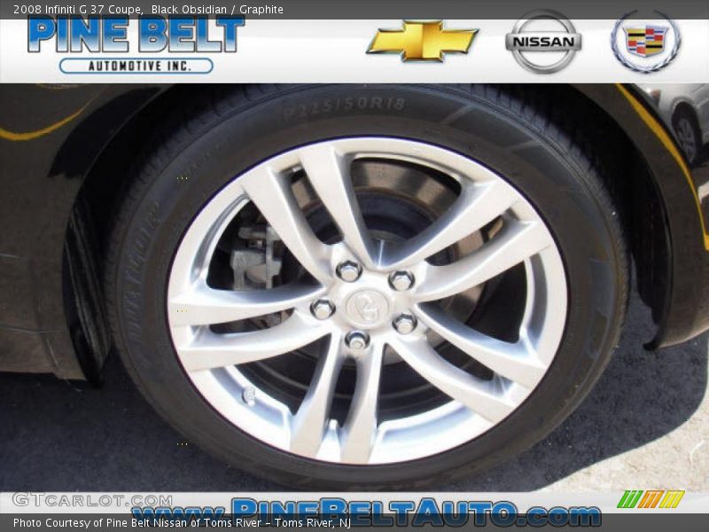 Black Obsidian / Graphite 2008 Infiniti G 37 Coupe