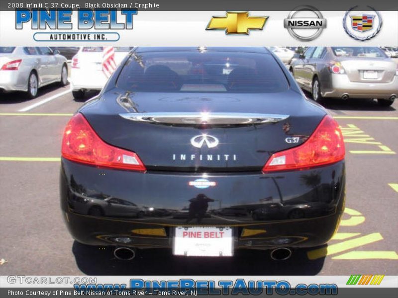Black Obsidian / Graphite 2008 Infiniti G 37 Coupe