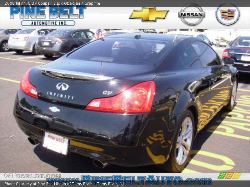 Black Obsidian / Graphite 2008 Infiniti G 37 Coupe