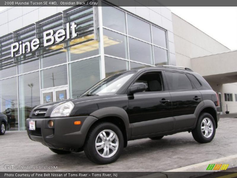 Obsidian Black / Gray 2008 Hyundai Tucson SE 4WD