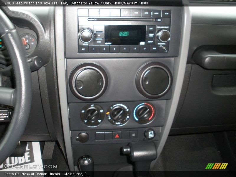 Controls of 2008 Wrangler X 4x4 Trail Tek