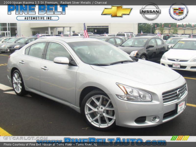 Radiant Silver Metallic / Charcoal 2009 Nissan Maxima 3.5 SV Premium