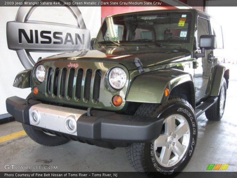 Jeep Green Metallic / Dark Slate Gray/Medium Slate Gray 2009 Jeep Wrangler Sahara 4x4