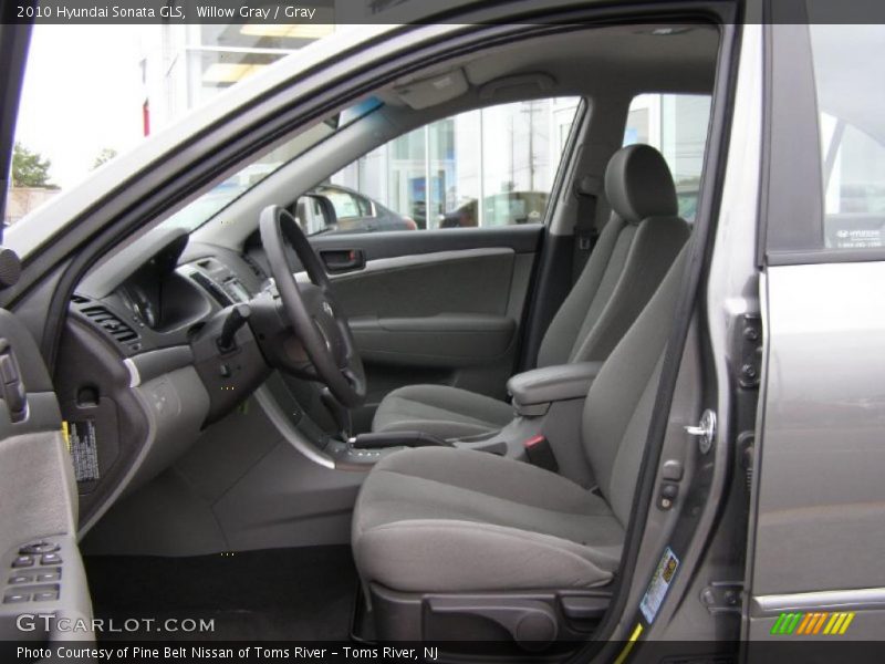 Willow Gray / Gray 2010 Hyundai Sonata GLS