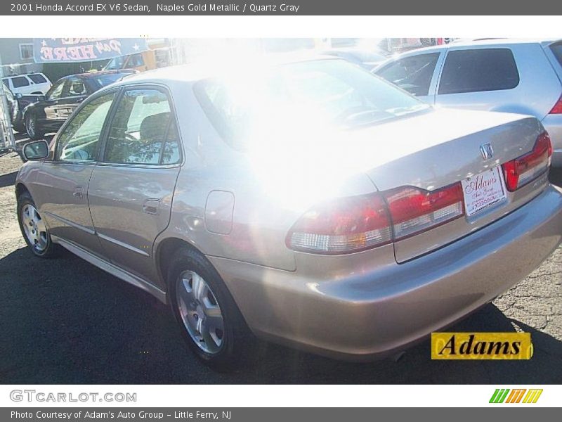 Naples Gold Metallic / Quartz Gray 2001 Honda Accord EX V6 Sedan