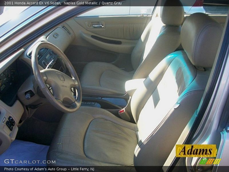 Naples Gold Metallic / Quartz Gray 2001 Honda Accord EX V6 Sedan