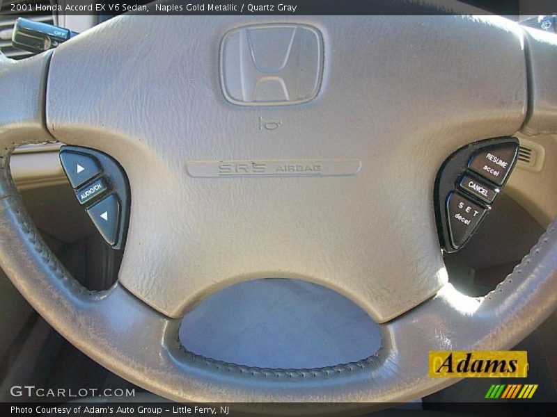 Naples Gold Metallic / Quartz Gray 2001 Honda Accord EX V6 Sedan