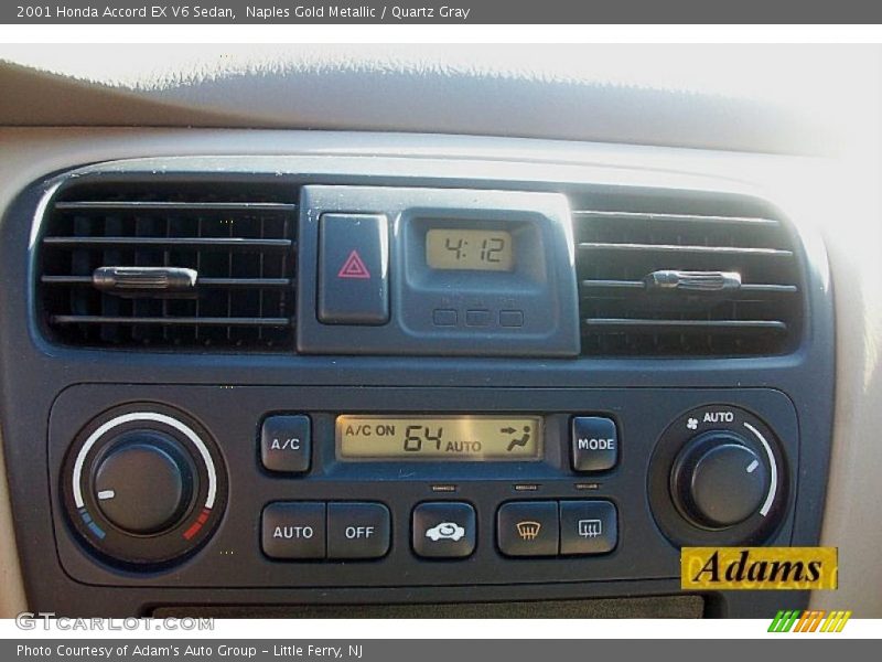 Naples Gold Metallic / Quartz Gray 2001 Honda Accord EX V6 Sedan