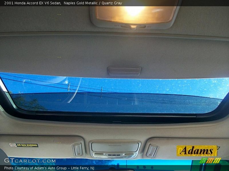 Naples Gold Metallic / Quartz Gray 2001 Honda Accord EX V6 Sedan