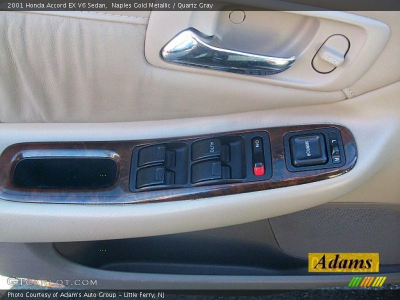 Naples Gold Metallic / Quartz Gray 2001 Honda Accord EX V6 Sedan