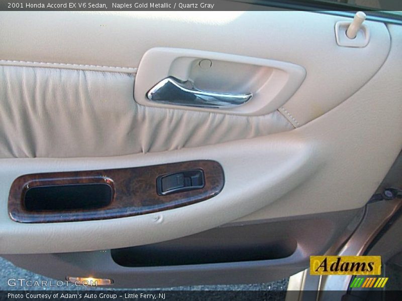 Naples Gold Metallic / Quartz Gray 2001 Honda Accord EX V6 Sedan