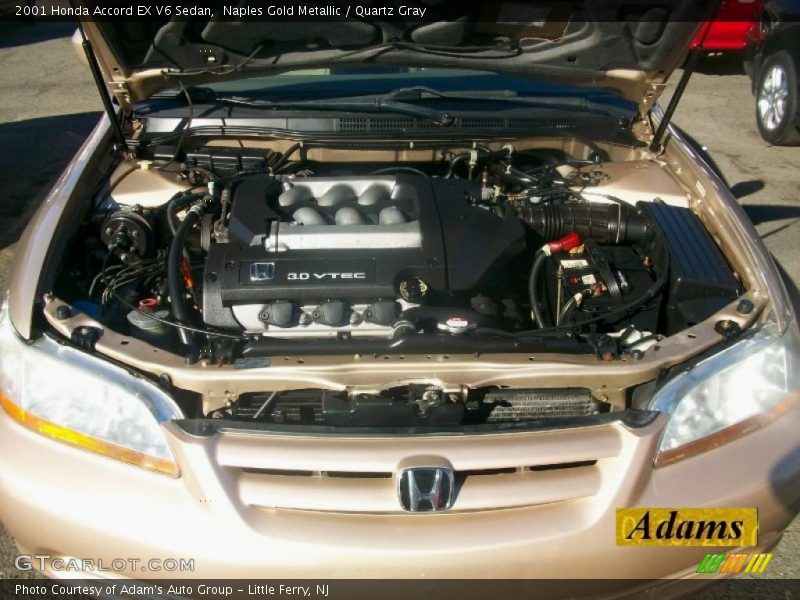 Naples Gold Metallic / Quartz Gray 2001 Honda Accord EX V6 Sedan