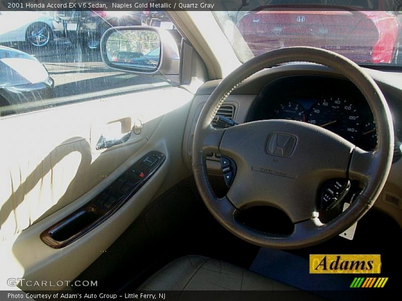 Naples Gold Metallic / Quartz Gray 2001 Honda Accord EX V6 Sedan