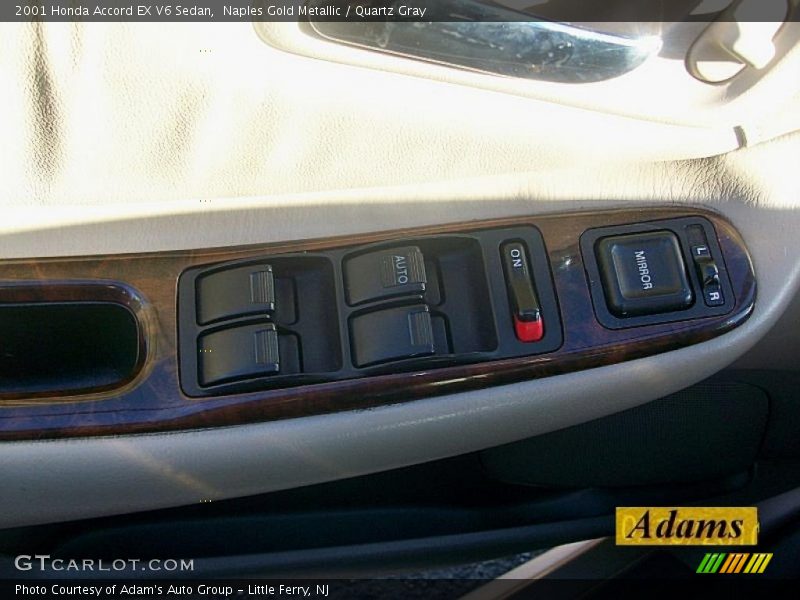 Naples Gold Metallic / Quartz Gray 2001 Honda Accord EX V6 Sedan