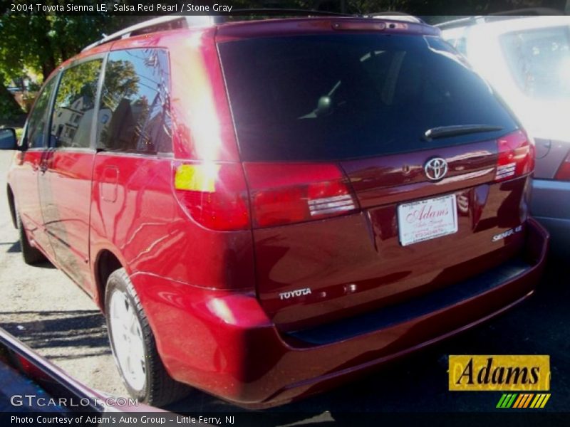 Salsa Red Pearl / Stone Gray 2004 Toyota Sienna LE