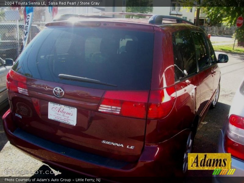 Salsa Red Pearl / Stone Gray 2004 Toyota Sienna LE