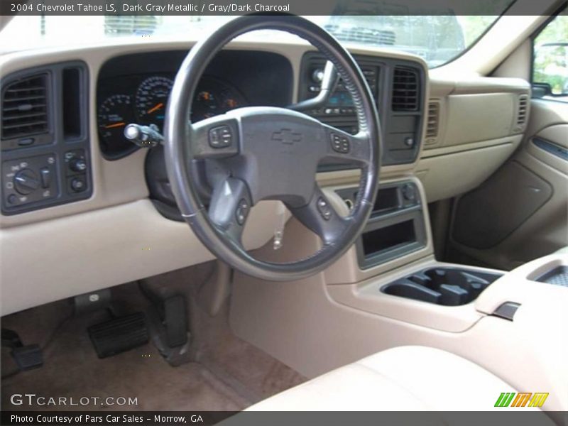 Dark Gray Metallic / Gray/Dark Charcoal 2004 Chevrolet Tahoe LS