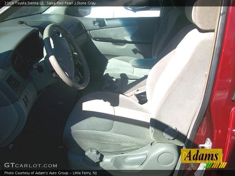 Salsa Red Pearl / Stone Gray 2004 Toyota Sienna LE