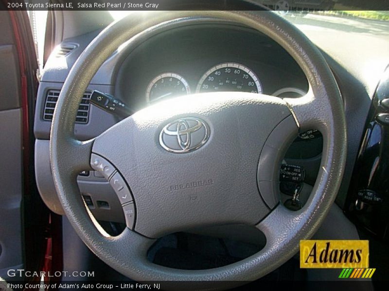 Salsa Red Pearl / Stone Gray 2004 Toyota Sienna LE