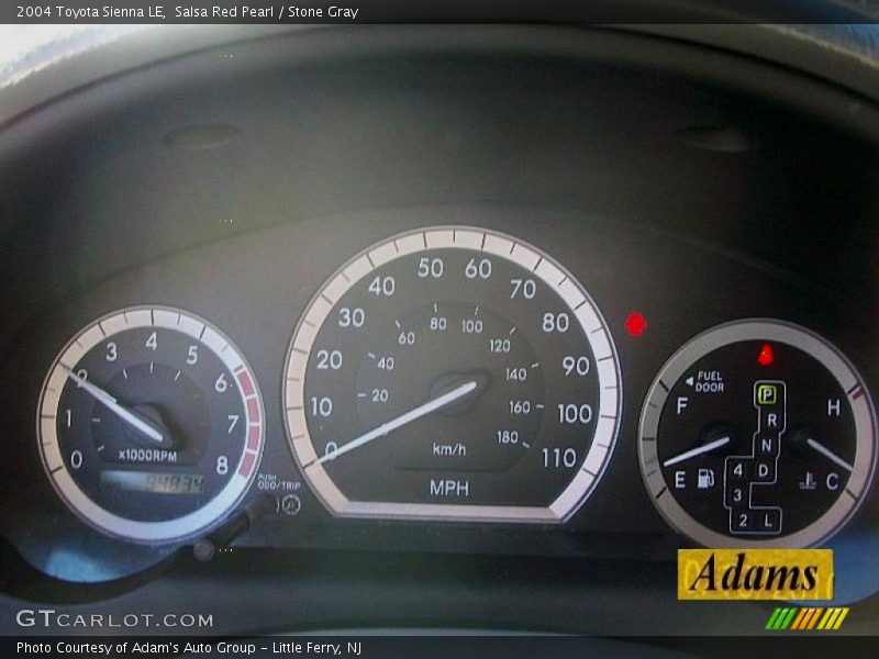 Salsa Red Pearl / Stone Gray 2004 Toyota Sienna LE