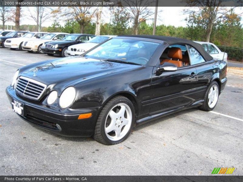 Black / Light Brown 2000 Mercedes-Benz CLK 430 Cabriolet