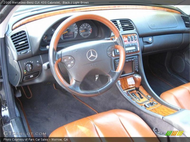 Black / Light Brown 2000 Mercedes-Benz CLK 430 Cabriolet