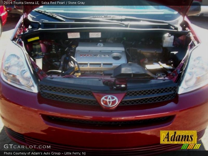 Salsa Red Pearl / Stone Gray 2004 Toyota Sienna LE