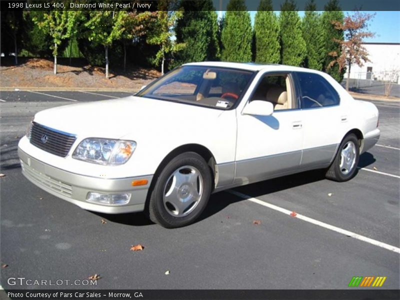 Diamond White Pearl / Ivory 1998 Lexus LS 400