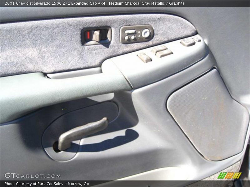 Medium Charcoal Gray Metallic / Graphite 2001 Chevrolet Silverado 1500 Z71 Extended Cab 4x4