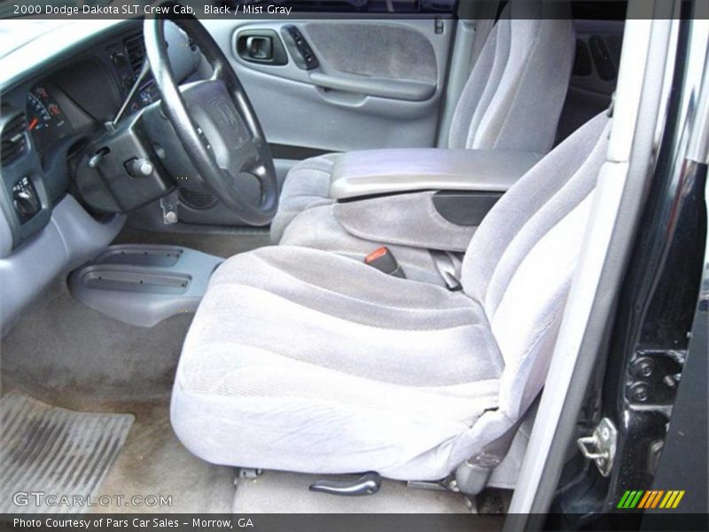 Black / Mist Gray 2000 Dodge Dakota SLT Crew Cab