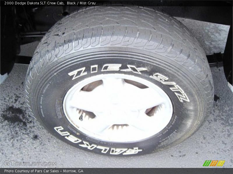 Black / Mist Gray 2000 Dodge Dakota SLT Crew Cab