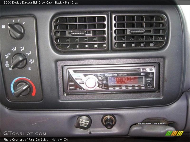 Black / Mist Gray 2000 Dodge Dakota SLT Crew Cab