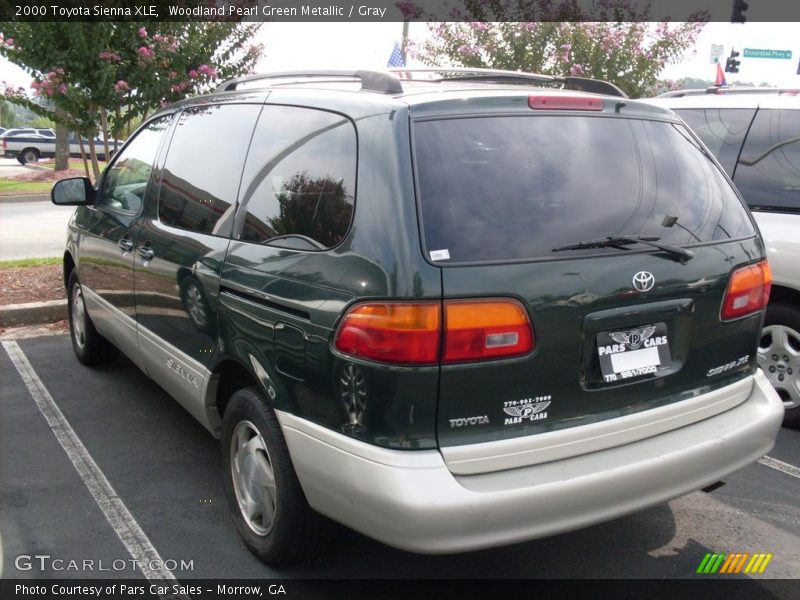 Woodland Pearl Green Metallic / Gray 2000 Toyota Sienna XLE