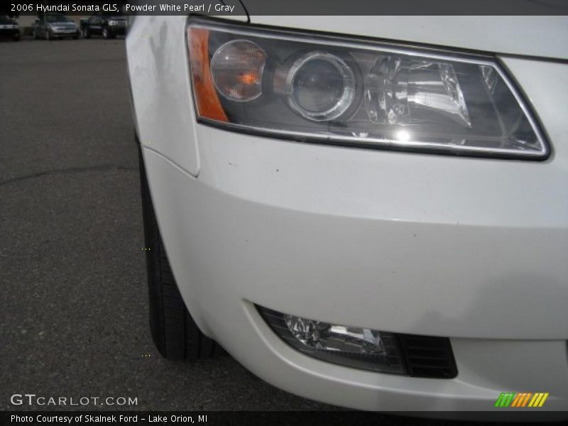 Powder White Pearl / Gray 2006 Hyundai Sonata GLS