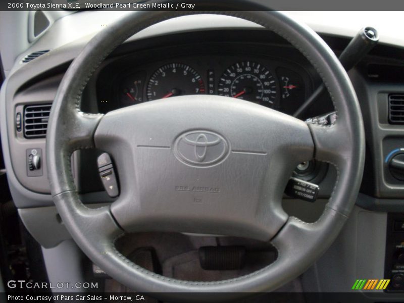 Woodland Pearl Green Metallic / Gray 2000 Toyota Sienna XLE