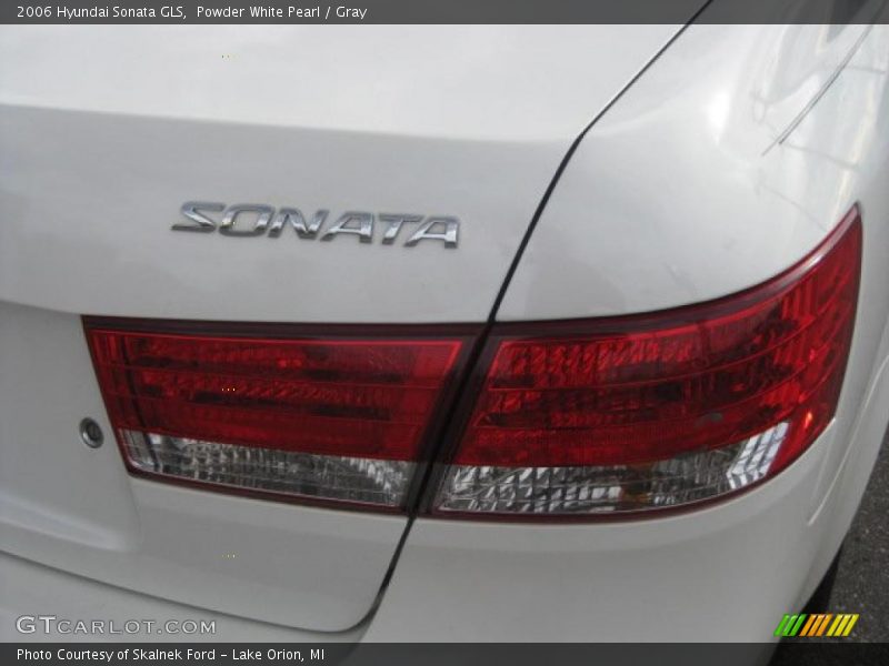 Powder White Pearl / Gray 2006 Hyundai Sonata GLS
