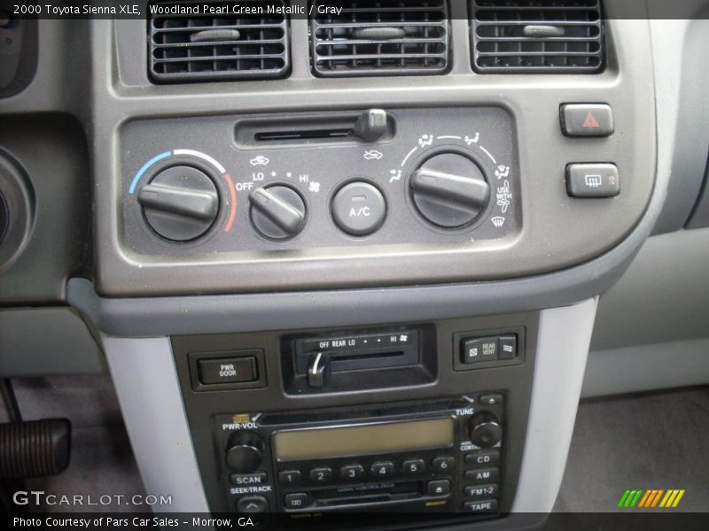 Woodland Pearl Green Metallic / Gray 2000 Toyota Sienna XLE