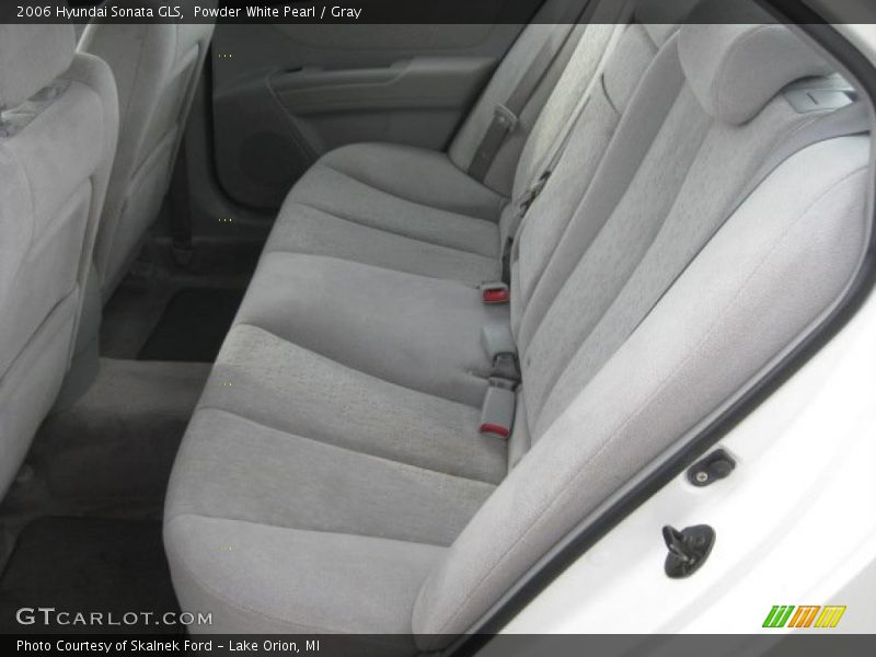 Powder White Pearl / Gray 2006 Hyundai Sonata GLS